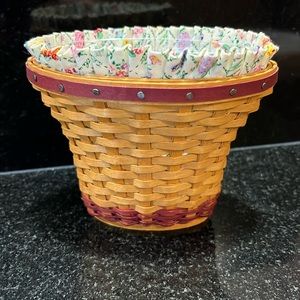 Longaberger Collectors Club May Series Miniature Geranium Basket